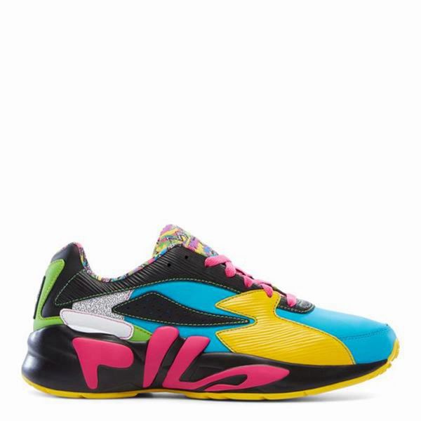 Fila Mindblower X Claw Men's Lifestyle Shoes - Blue/Yellow/Black,NZ 456-48701